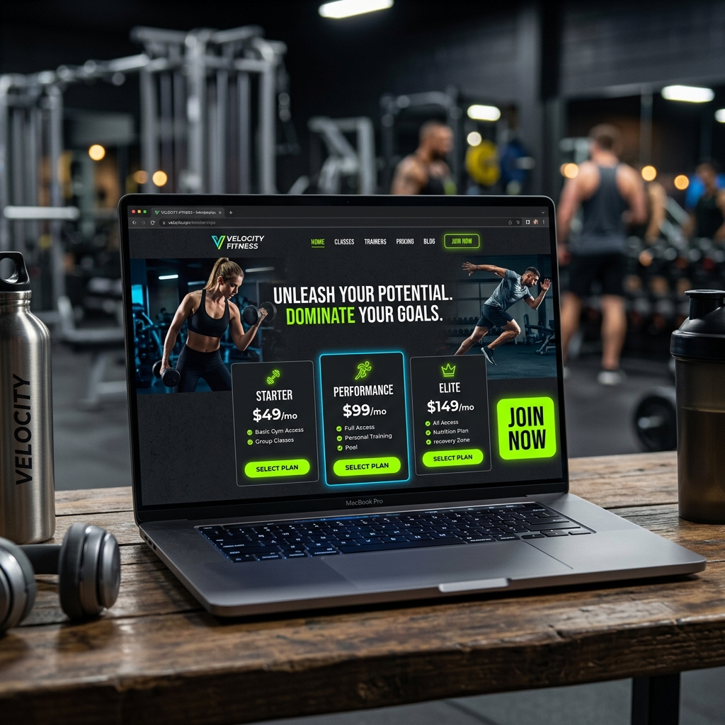 Fitness studio website